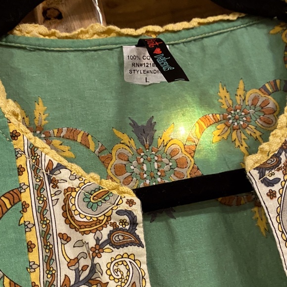 Boho Vintage 70s Tunic sz Lg - Picture 4 of 5